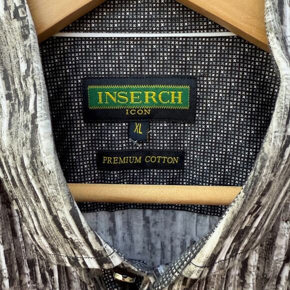 Inserch Icon black gray white Y2K design long sleeve shirt Size XL - Picture 3 of 7